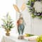 Glitzhome® 23"-32.75" Easter Fabric Boy Bunny with Telescoping Legs Figurine